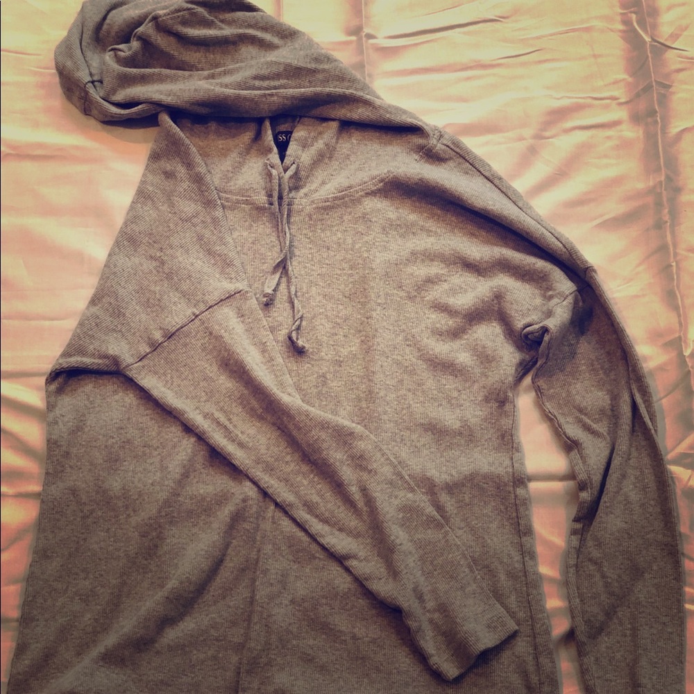 Hooded Gray Tee